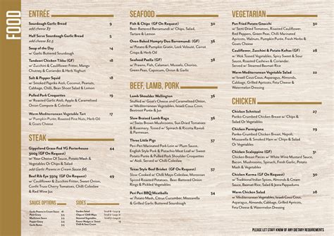 kilmore trackside|kilmore trackside menu.
